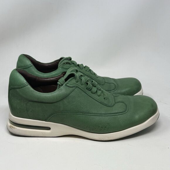 Cole Haan Air Conner Shoes Mens 11.5 M Green Leather Casual Comfort Sneakers - Picture 1 of 16